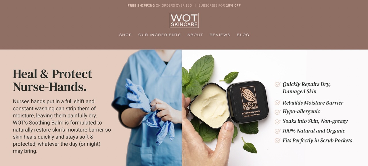 WOT Nurses landing page 